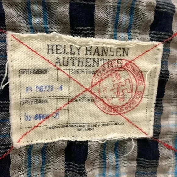 Helly Hansen men’s seersucker, short sleeve button down casual shirt Size M - Picture 7 of 7